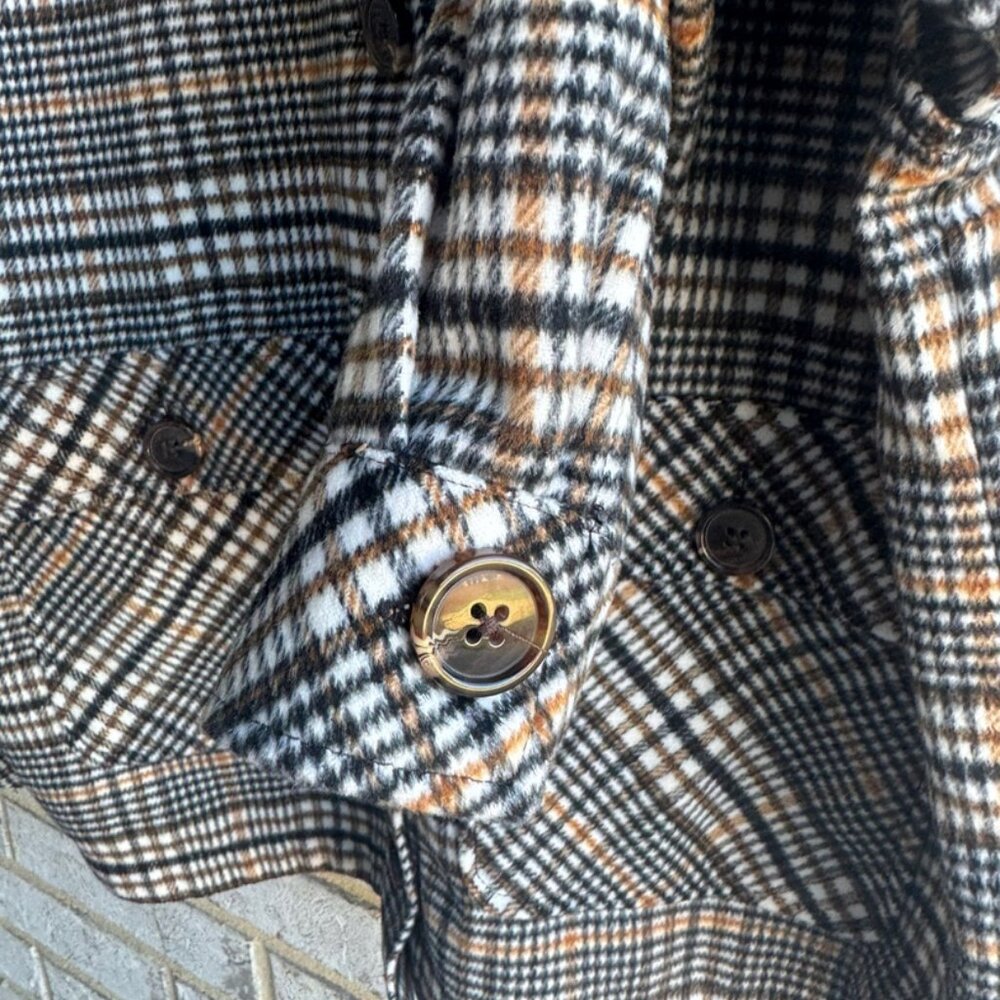 Ruby Rd. Spot On Button Front Short Plaid Jacket … - image 5